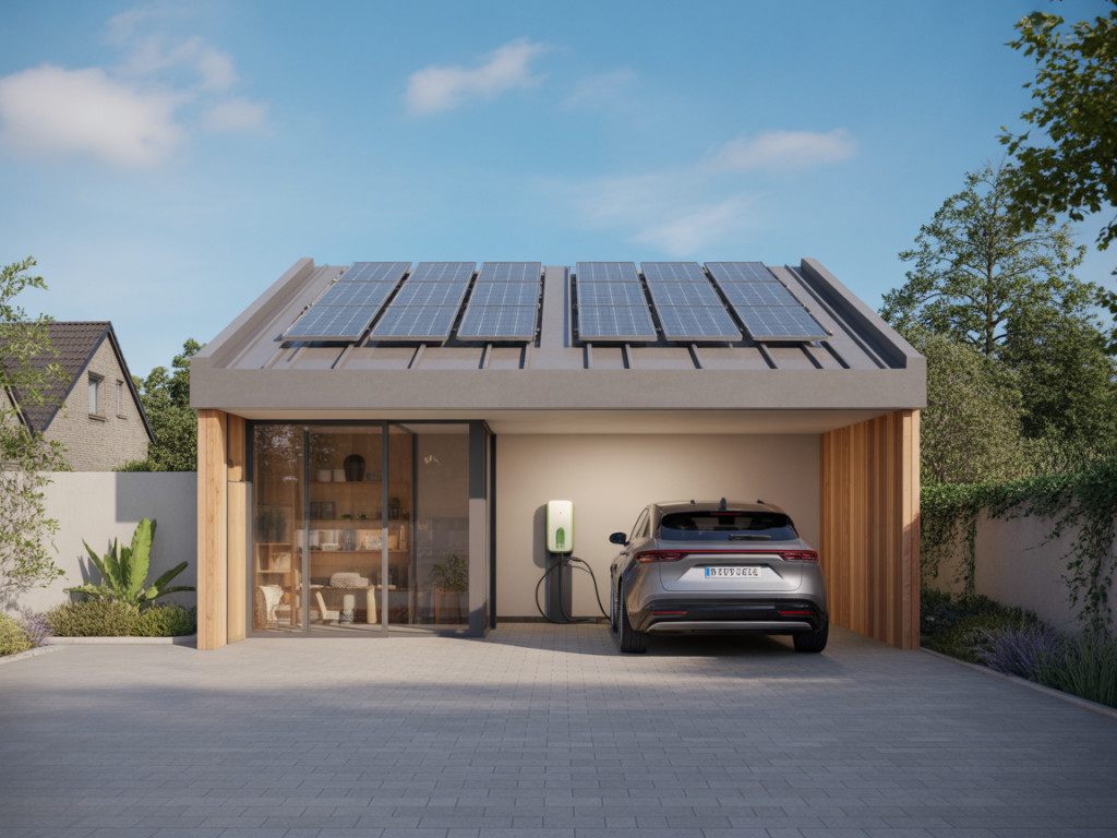 Les bases techniques : fonctionnement d’une recharge solaire pour voiture électrique