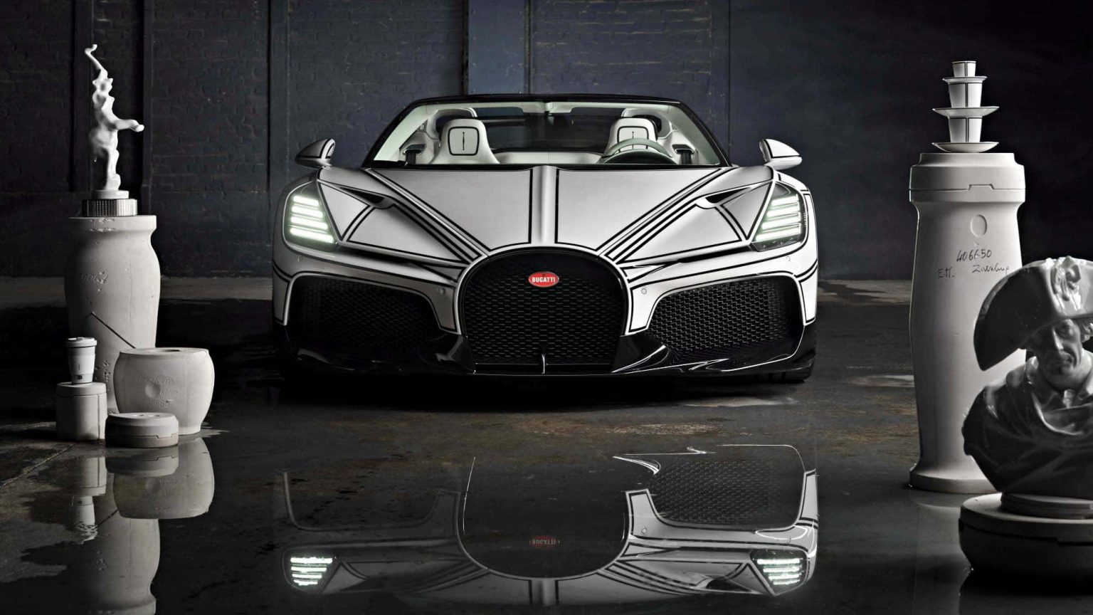 Bugatti W16 Mistral Blanc Éternel : l’ultime W16 transformé en œuvre d’art en porcelaine — découvrez ce chef‑d’œuvre unique